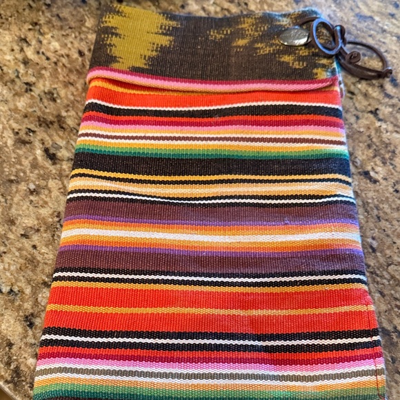 Colorful Striped Knit Pouches - Picture 1 of 2